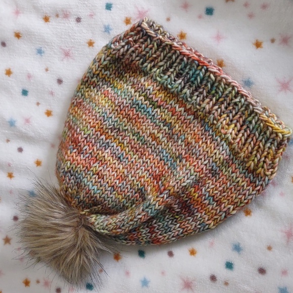 Matching Handknit & Crocheted Hat & Cowl Scarf Washable Wool Knit Picks Muse - Picture 6 of 8